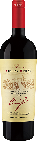Cimicky Wines Reserve Barossa Valley Cabernet Sauvignon